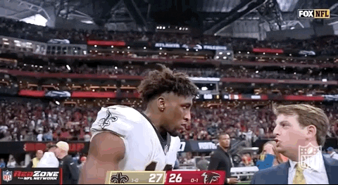 New Orleans Saints Michael Thomas Followed By Sports Newscaster GIF