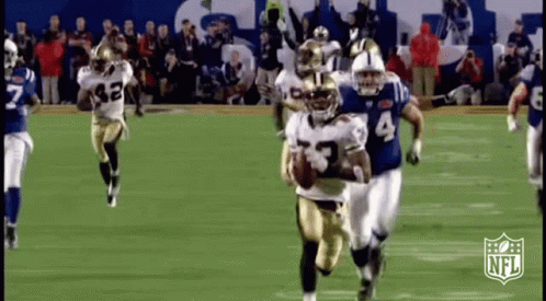 New Orleans Saints Run For The Goal GIF
