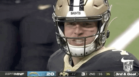New Orleans Saints Taysom Hill Close Shot GIF