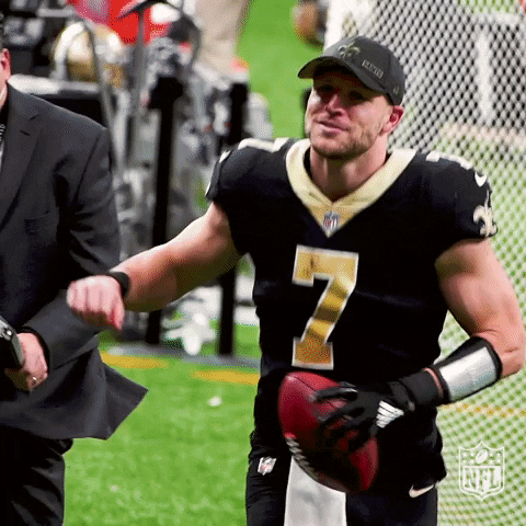 New Orleans Saints Taysom Hill Fist Shaking GIF