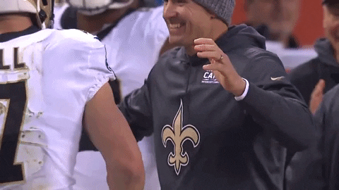 New Orleans Saints Taysom Hill Hugging Man GIF