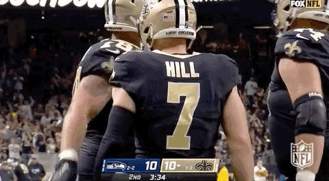 New Orleans Saints Taysom Hill Touchdown GIF