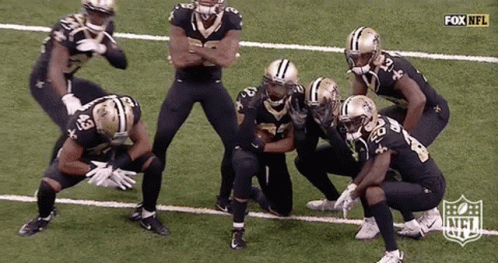 New Orleans Saints Team Pose GIF