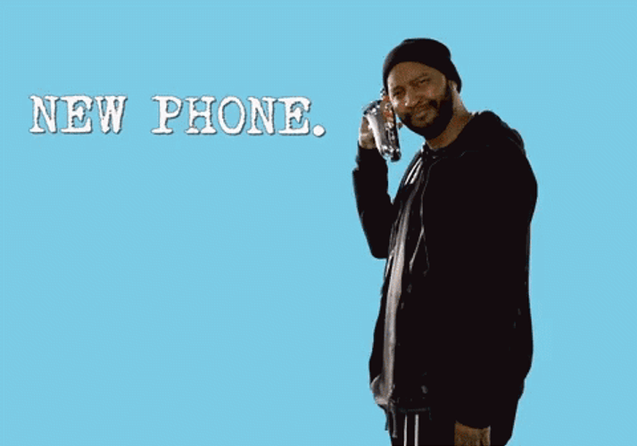 New Phone Who Dis Black Guy Confused GIF