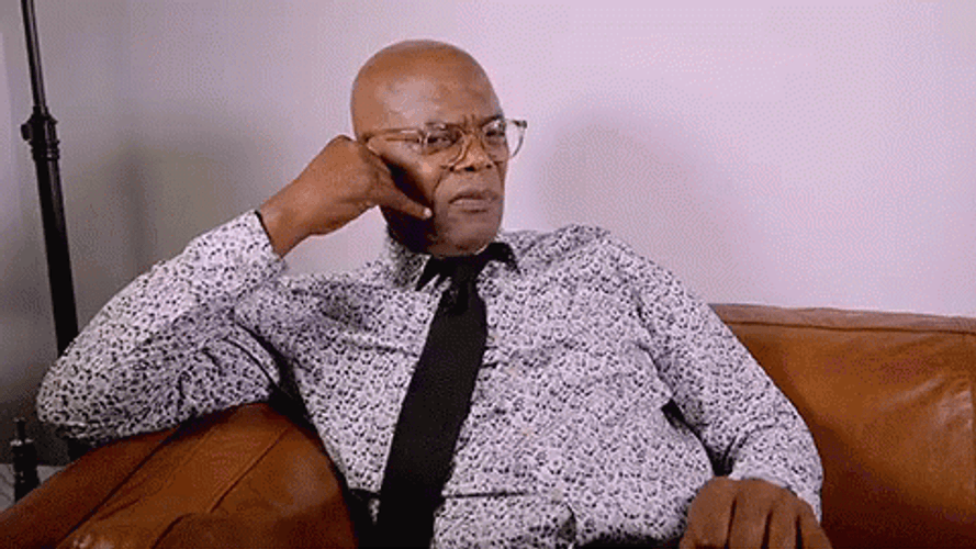 New Phone Who Dis Confused Samuel L Jackson GIF