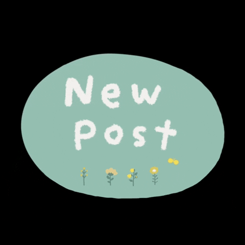 New Post Dancing Letters White And Blue GIF