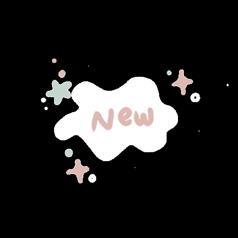 New Post Rainbow Text Effect Black And White GIF