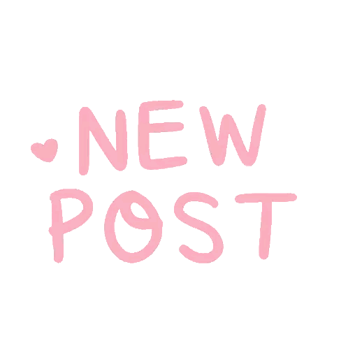 New Post Sign With Pink Hearts