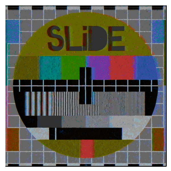 New Post Test Pattern Effect Slide GIF