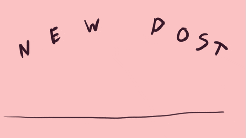 New Post White And Pink, Peeking Marshmallow GIF