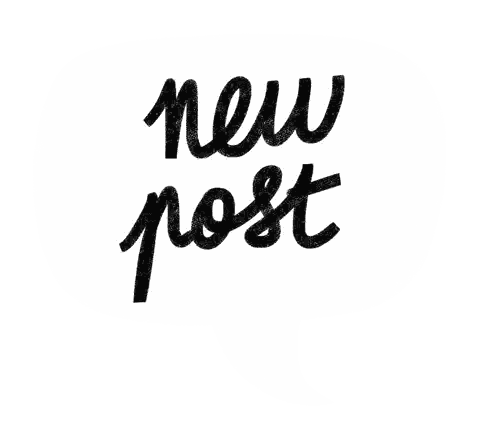 New Post Written in Black Ink