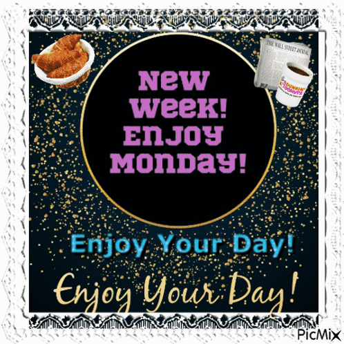 New Week Enjoy Monday Greeting Card