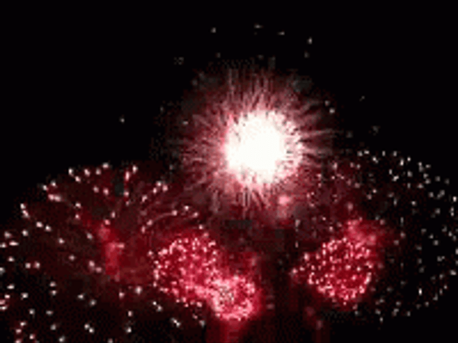 New Year Celebration Fireworks GIF