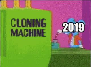 New Year Cloning Machine GIF