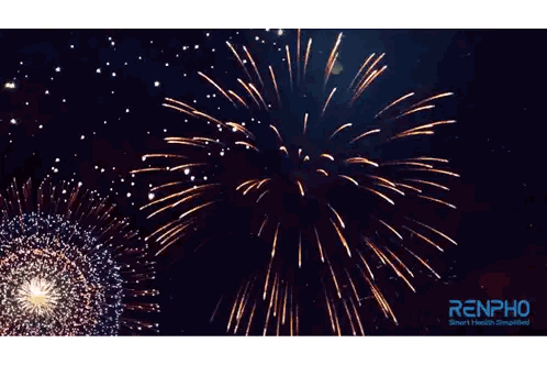 New Year Greeting Fireworks Renpho Smart Health Simplified