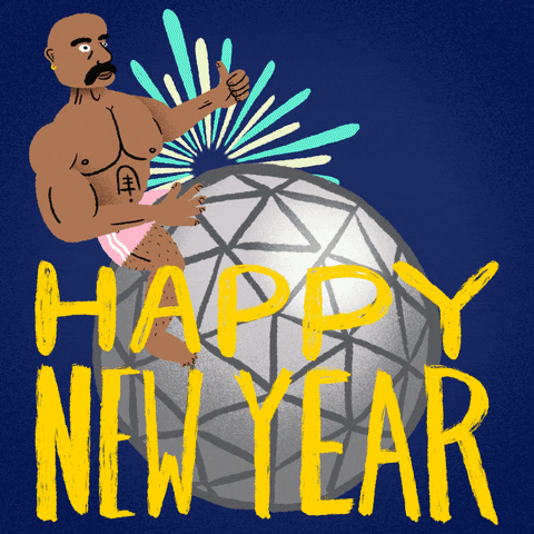 New Year's Eve Shining Ball GIF
