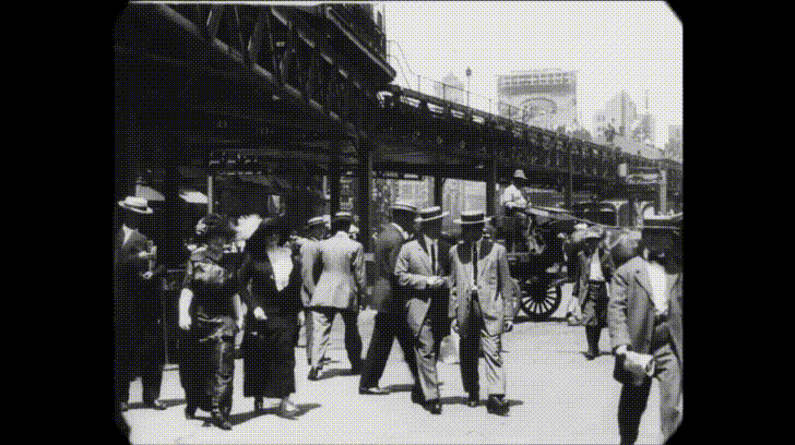 New York Black And White Old Film GIF