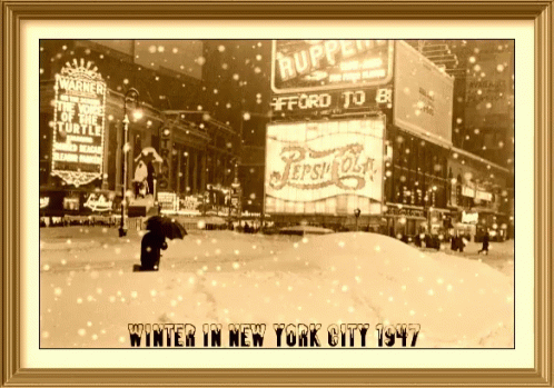 New York City 1947 Winter GIF