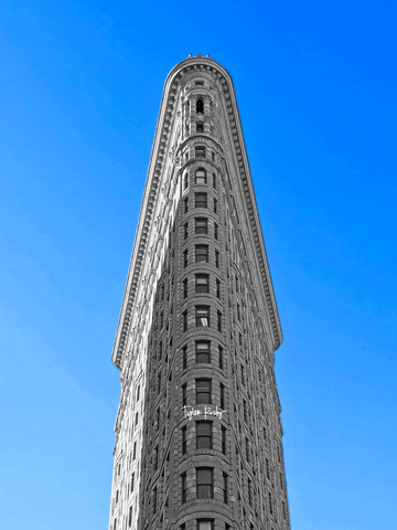 New York City Flatiron Building Art GIF