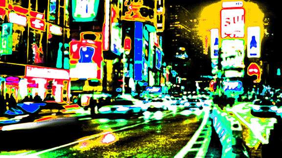 New York City Night Scapes GIF