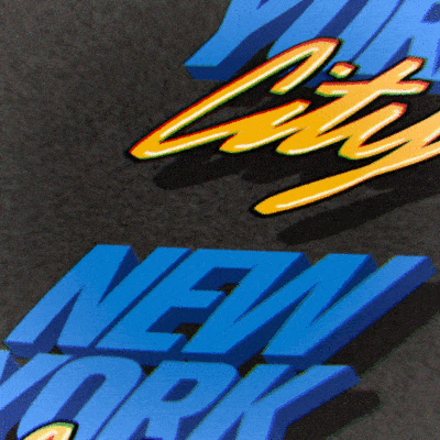 New York City Text Slide GIF