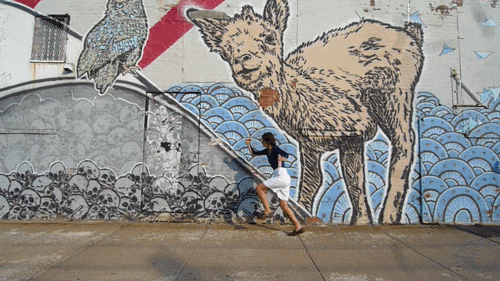 New York City Wall Graffitti GIF