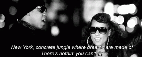 New York Concrete Jungle Where Dreams Are Made Of There 'S Nothin ' You Can Do GIF