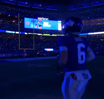 New York Giants Player at MetLife Stadium