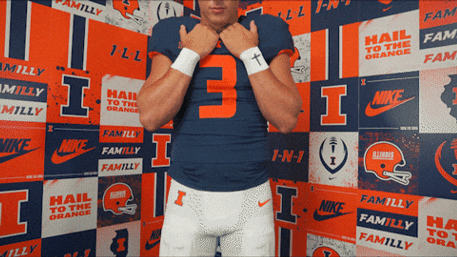 New York Giants Tommy Devito Holding Neckline GIF