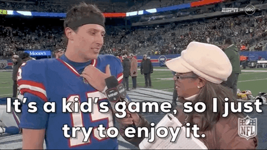 New York Giants Tommy Devito In Interview GIF