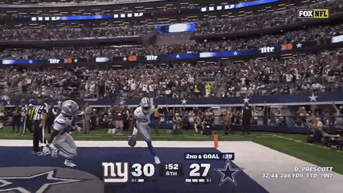 New York Giants Vs Dallas Cowboys On Fox NFL GIF