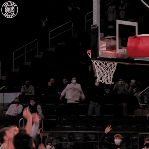 New York Knicks Incredible Alley Oop Dunk GIF