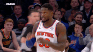 New York Knicks Julius Randle Hand Gesture GIF