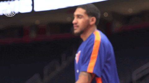 New York Knicks Obi Toppin Playful Reaction GIF