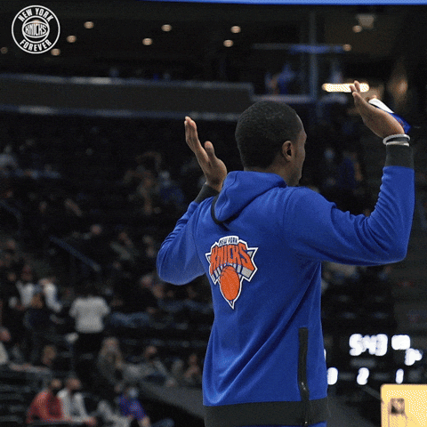 New York Knicks Player Backing Out GIF