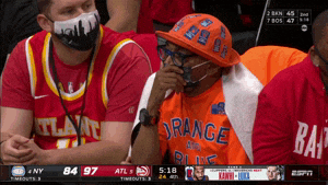 New York Knicks Spike Lee Watching Intense Game GIF