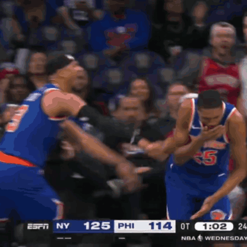 New York Knicks vs Philadelphia 76ers on ESPN