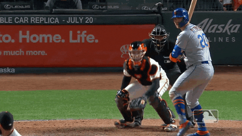New York Mets Pete Alonso Hitting Baseball GIF