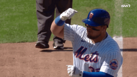 New York Mets Player Fist Bump GIF