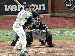 New York Mets Player Hitting Ball Running GIF