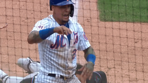 New York Mets Player Javier Baes Celebrating GIF