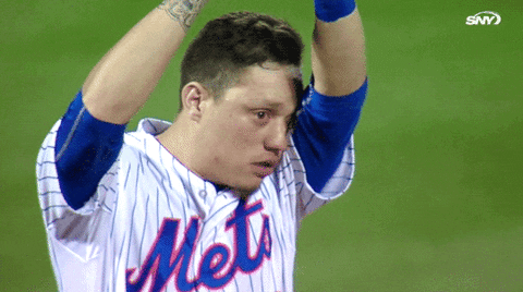 New York Mets Wilmer Flores Wiping Sweat GIF