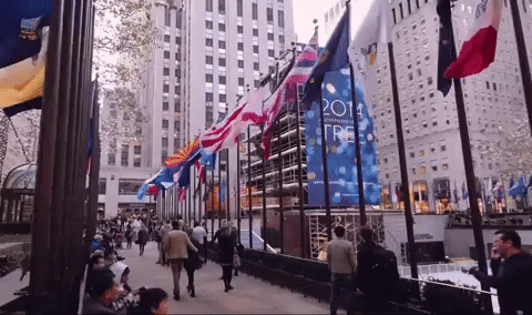 New York Rockefeller Plaza GIF