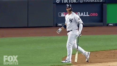 New York Yankees Baseball Player Walking