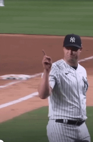 New York Yankees Pitcher Thumbs Up