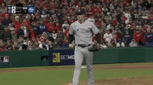 New York Yankees Pitcher Thumbs Up