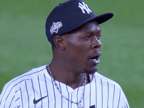 New York Yankees Player Walking To Home Plate GIF