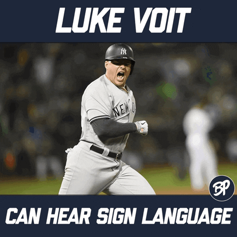 New York Yankees Win Luke Voit GIF