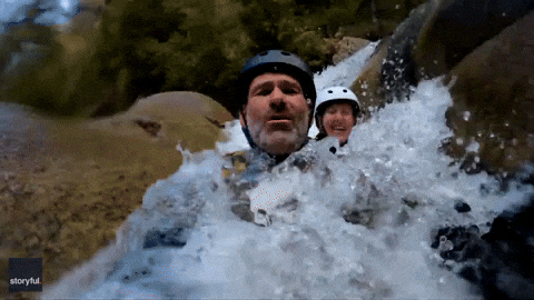 New Zealand Waterslide Canyoning Power Sports GIF