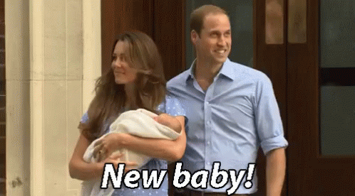 Newborn Baby Kate Middleton Prince William GIF